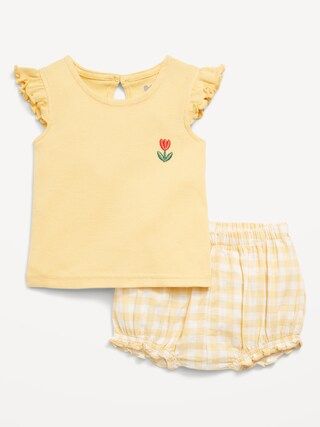 Organic-Cotton Top and Bloomer Shorts for Baby | Old Navy (US)