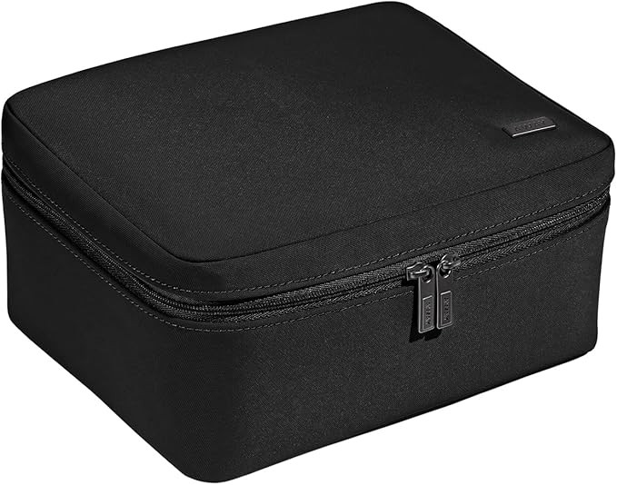 Away Cosmetics Bag, Makeup Bag with Detachable Brush Roll, Waterproof, Clear Zip Pockets, Travel ... | Amazon (US)