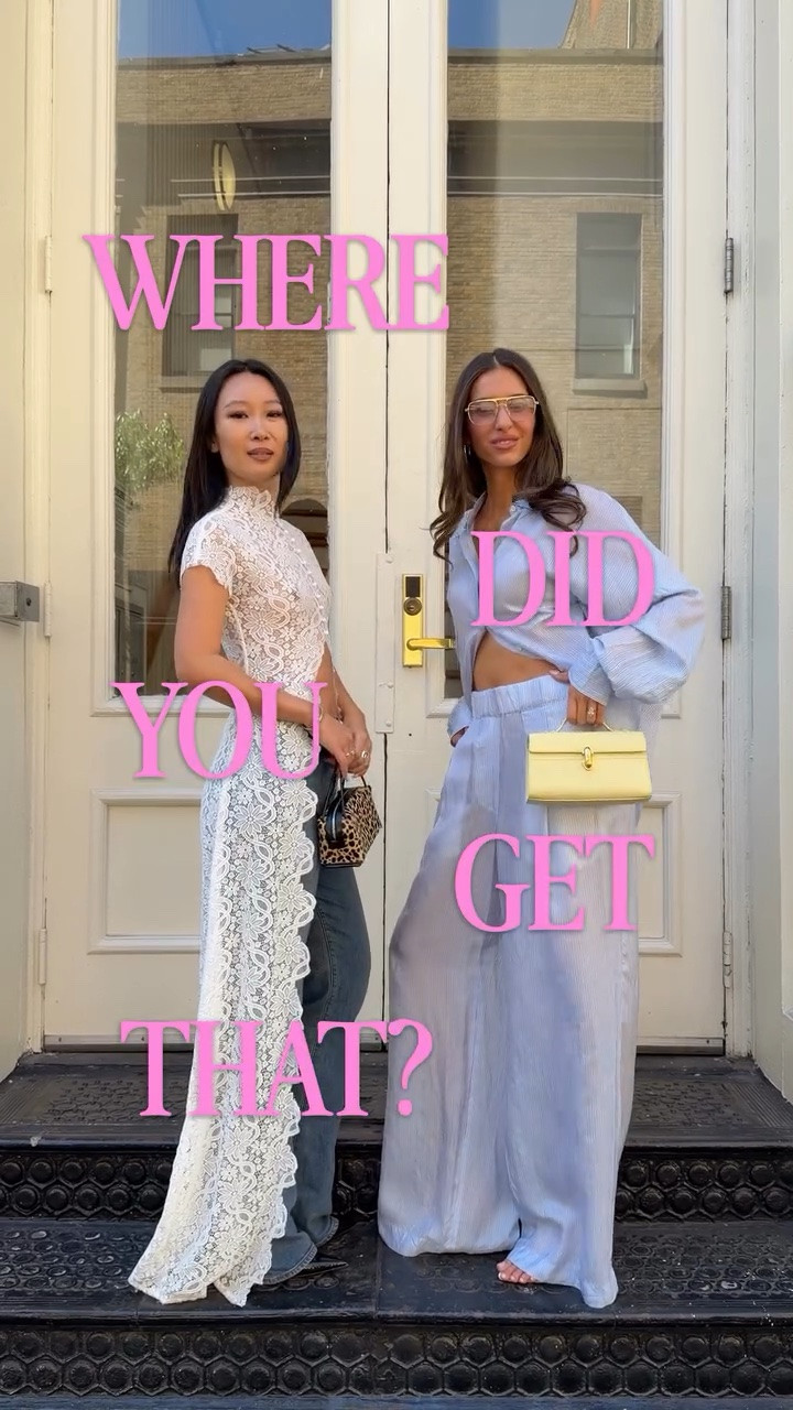 Episode 02: where did you get that? 

Spring ootd in nyc with @thecarolinelin 💌 

#outfitinspo #fashioncontent #outfitideas #lacetop #driesvannoten