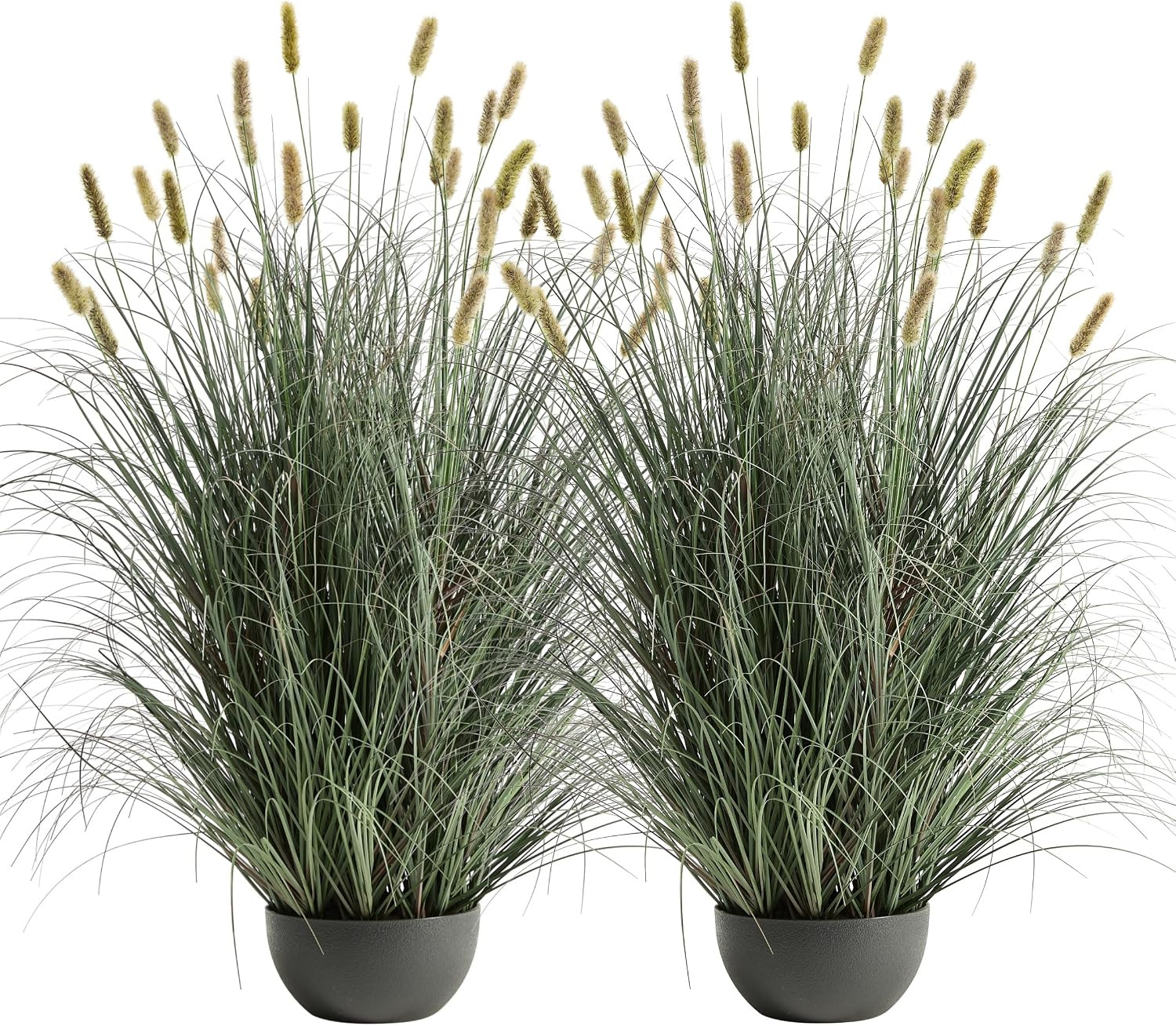 4ft Onion Grass Set of 2, Large Size Artificial Cattail Reed | Amazon (US)