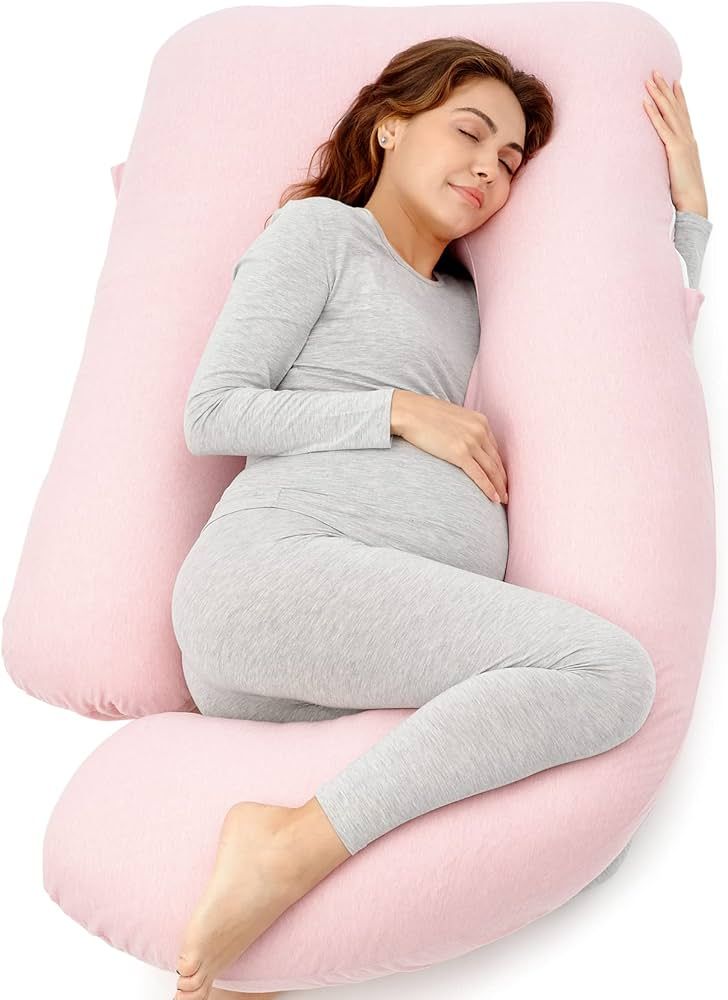 Momcozy Pregnancy Pillows for Sleeping, U Shaped Full Body Maternity Pillow for Side Sleeping - S... | Amazon (US)