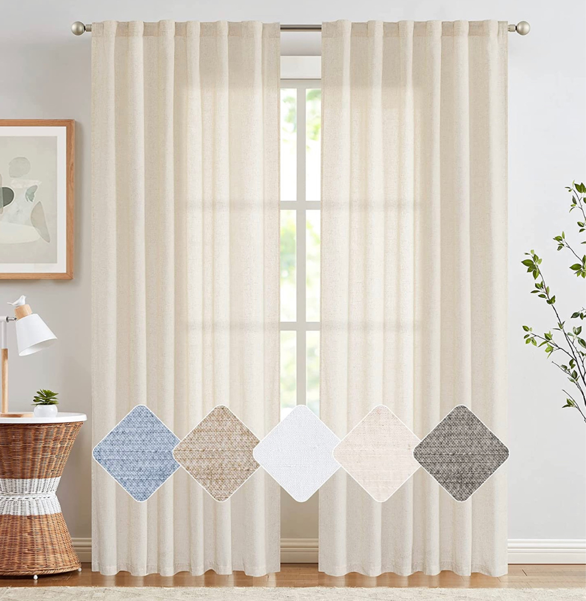 Linen Curtians. Lightweight.  Light filtering 

#LTKstyletip #LTKFind