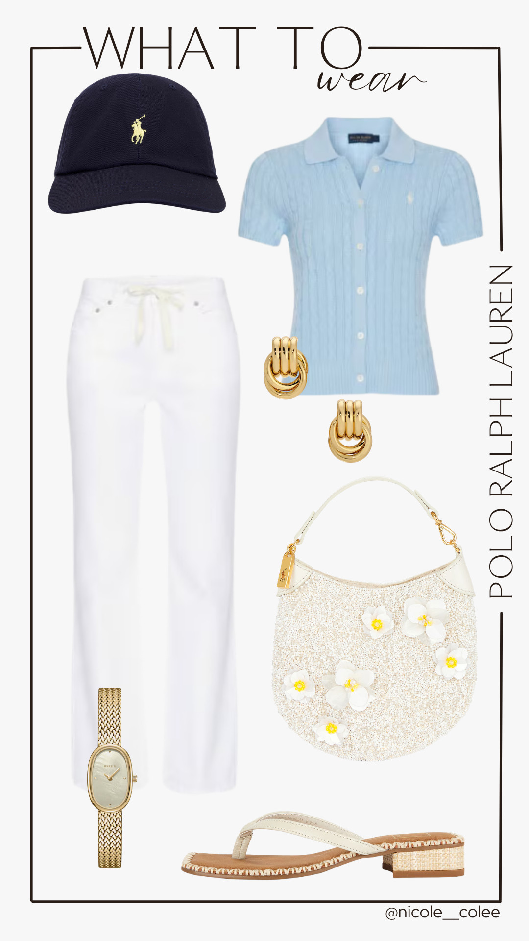 💙 Polo Ralph Lauren Edit

Classic, preppy, and perfect for summer. 💙

Crisp whites, soft blue tones, feminine details, and timeless accessories never go out of style. This is the kind of outfit you'll wear for years and still love every time you put it on.

Simple. Polished. Effortless.

#PoloRalphLauren #ClassicStyle #SummerWardrobe #LTKFinds #NicoleColeeStyle 

 #LTKdayinmylife #LTKgrwm #LTKootd