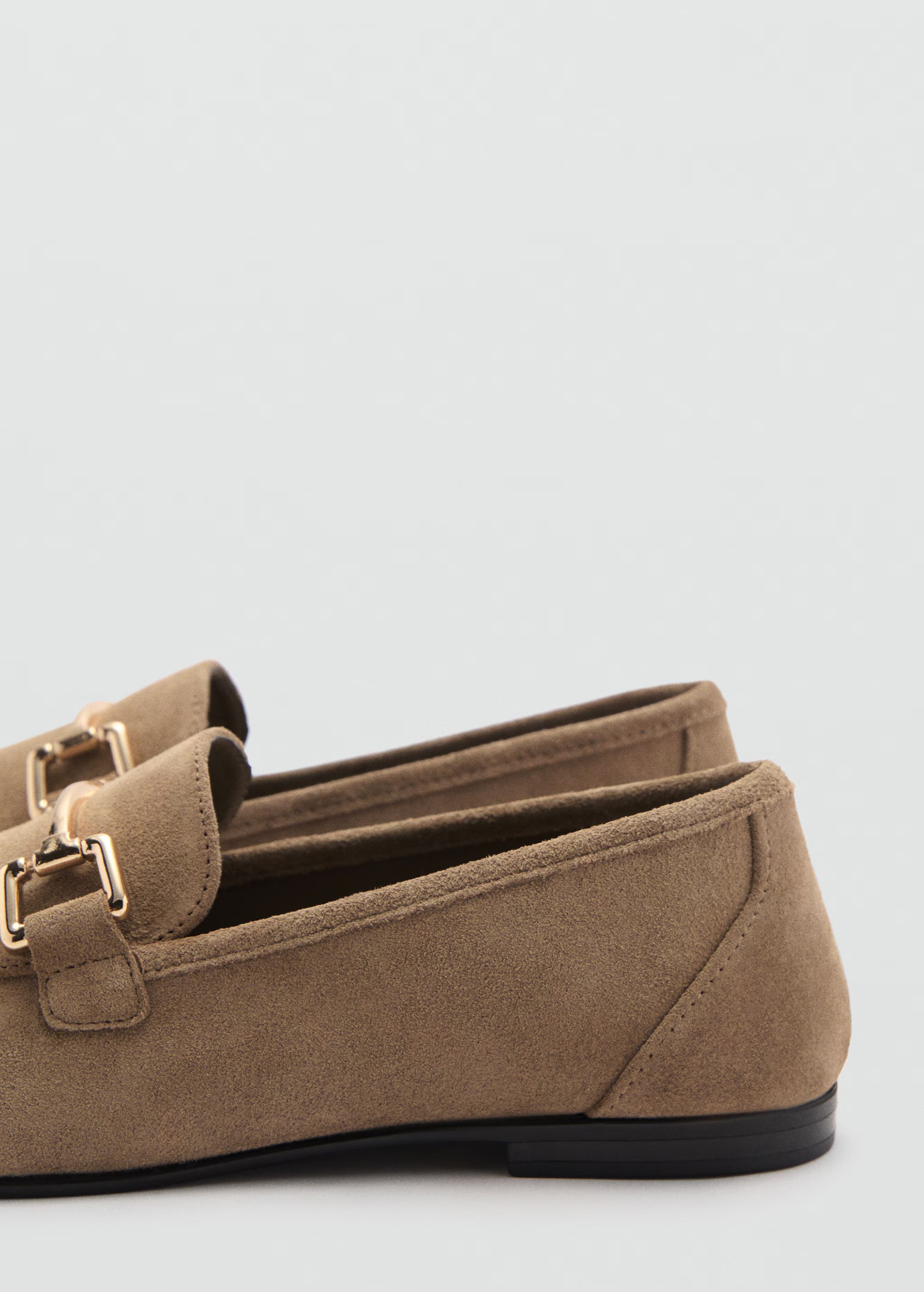 Suede leather loafers | MANGO (US)