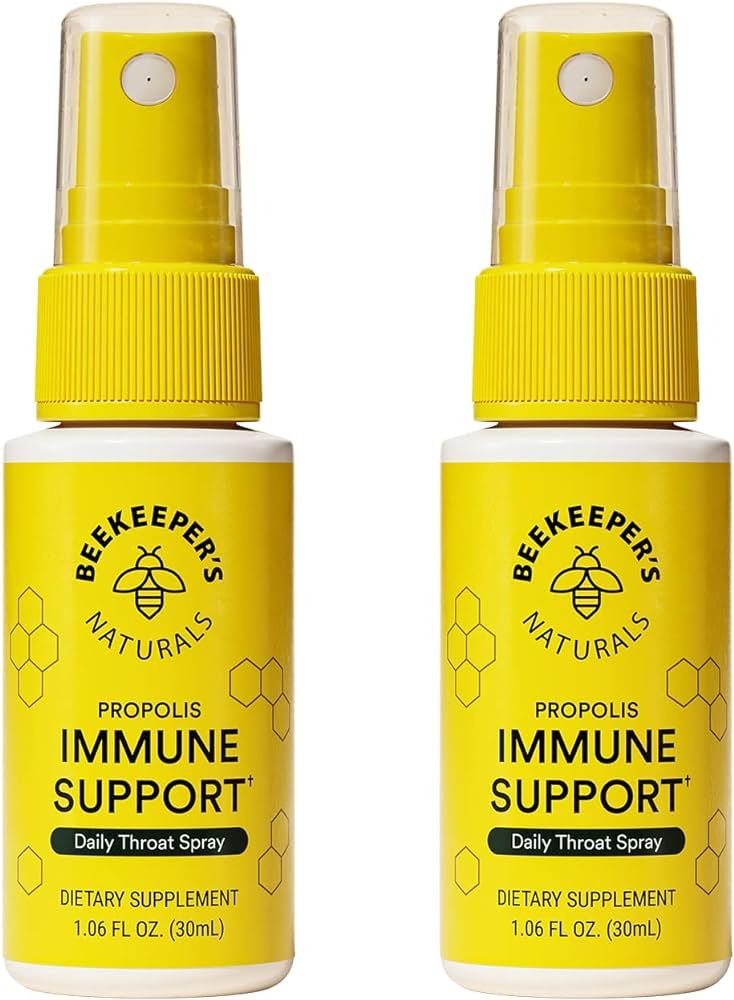Beekeeper's Naturals Propolis Throat Spray, Natural Immune Support & Sore Throat Relief - Antioxi... | Amazon (US)