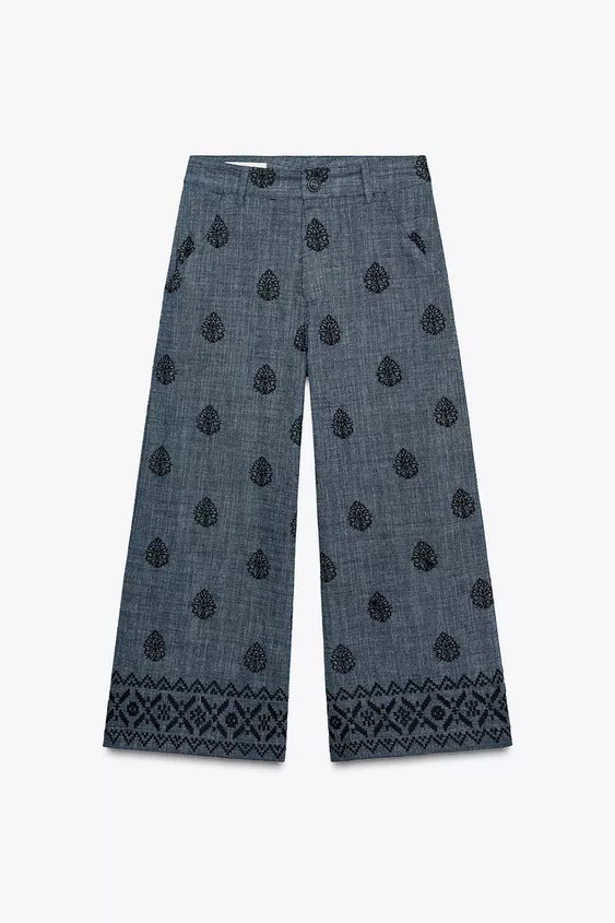 EMBROIDERED CULOTTES | Zara US