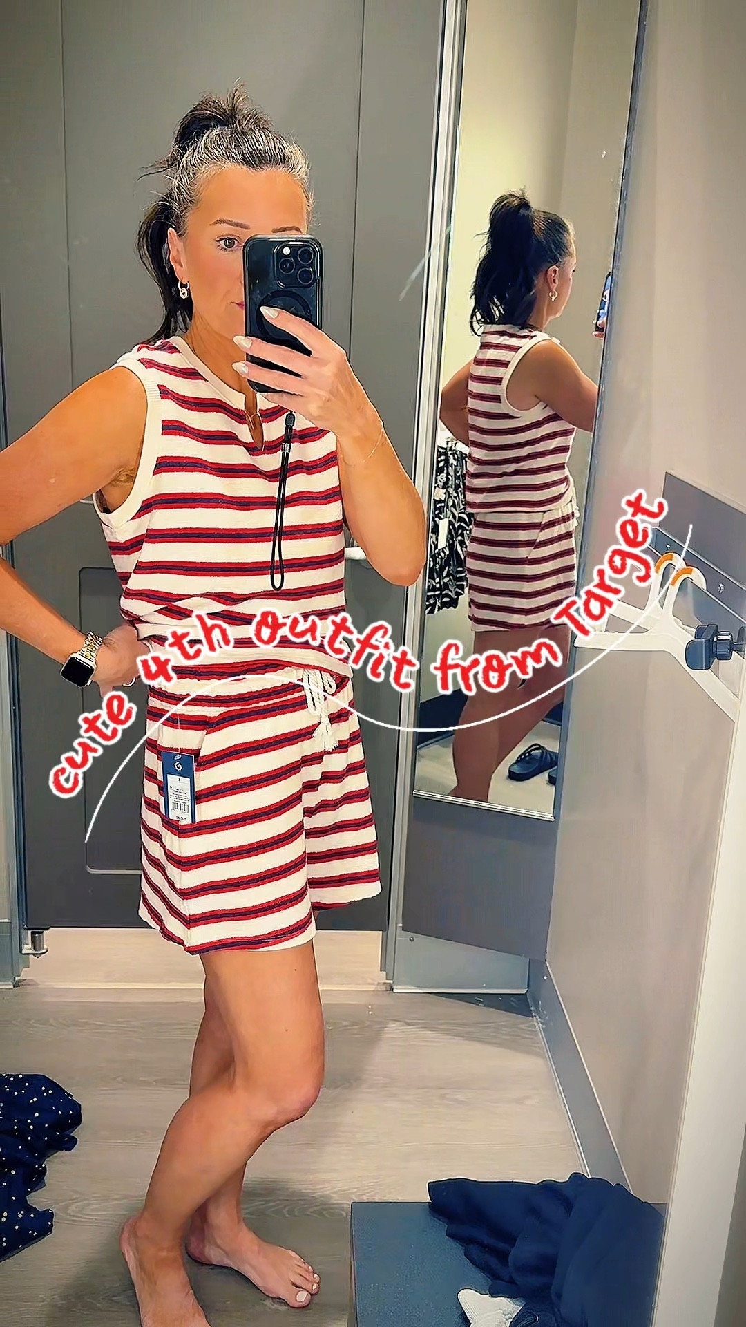 This knit matching set from @Target -perfect for the 4th of July, errands, travel days, or just surviving summer in comfort. Lightweight knit material.

5’5”, 130lbs, size small

#LTKOver40 #LTKootd #LTKSeasonal