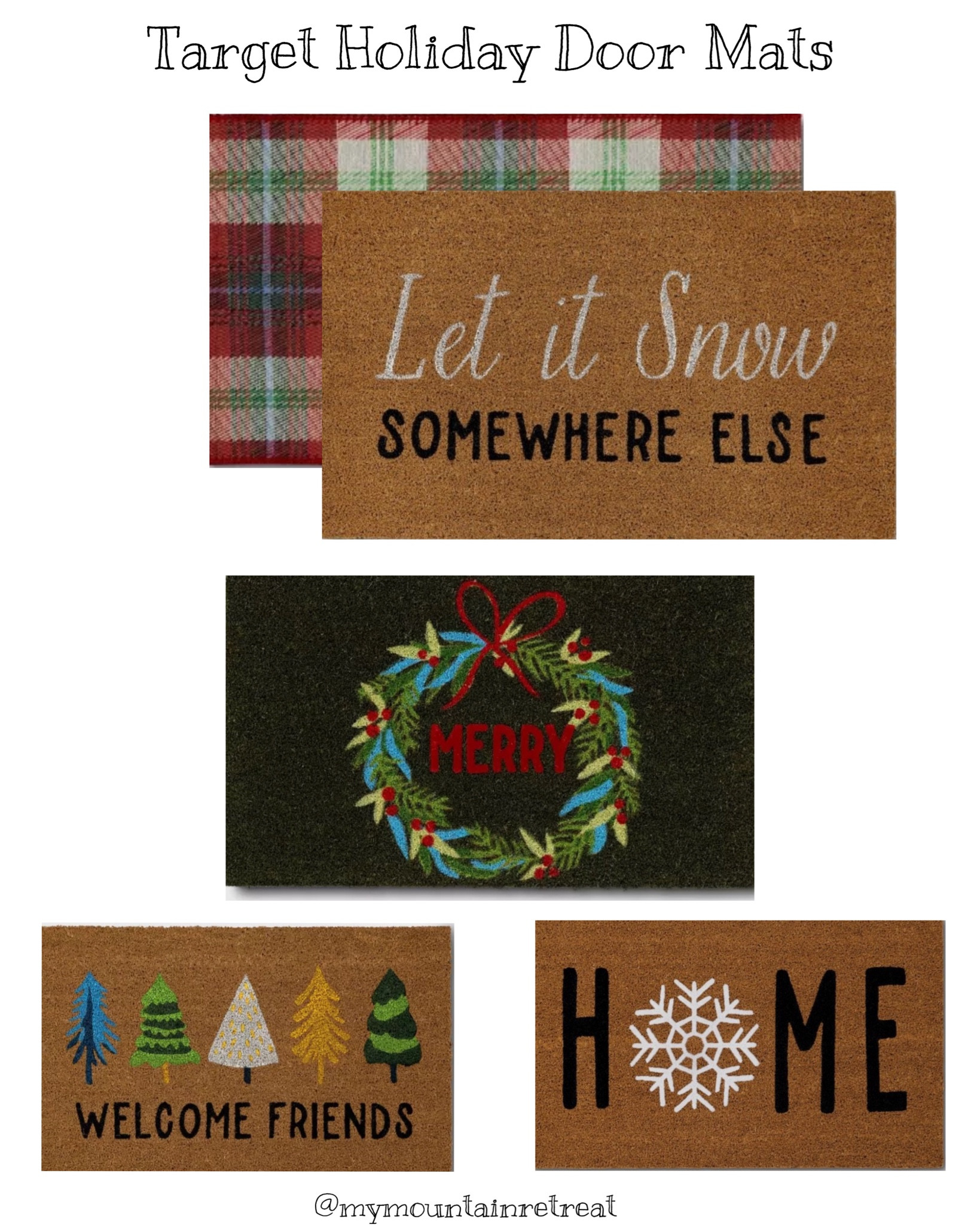Holiday/Winter Door Mats