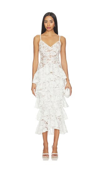 Nadine Merabi Saffron White Dress in White. - size 2/XS | Revolve Clothing (Global)