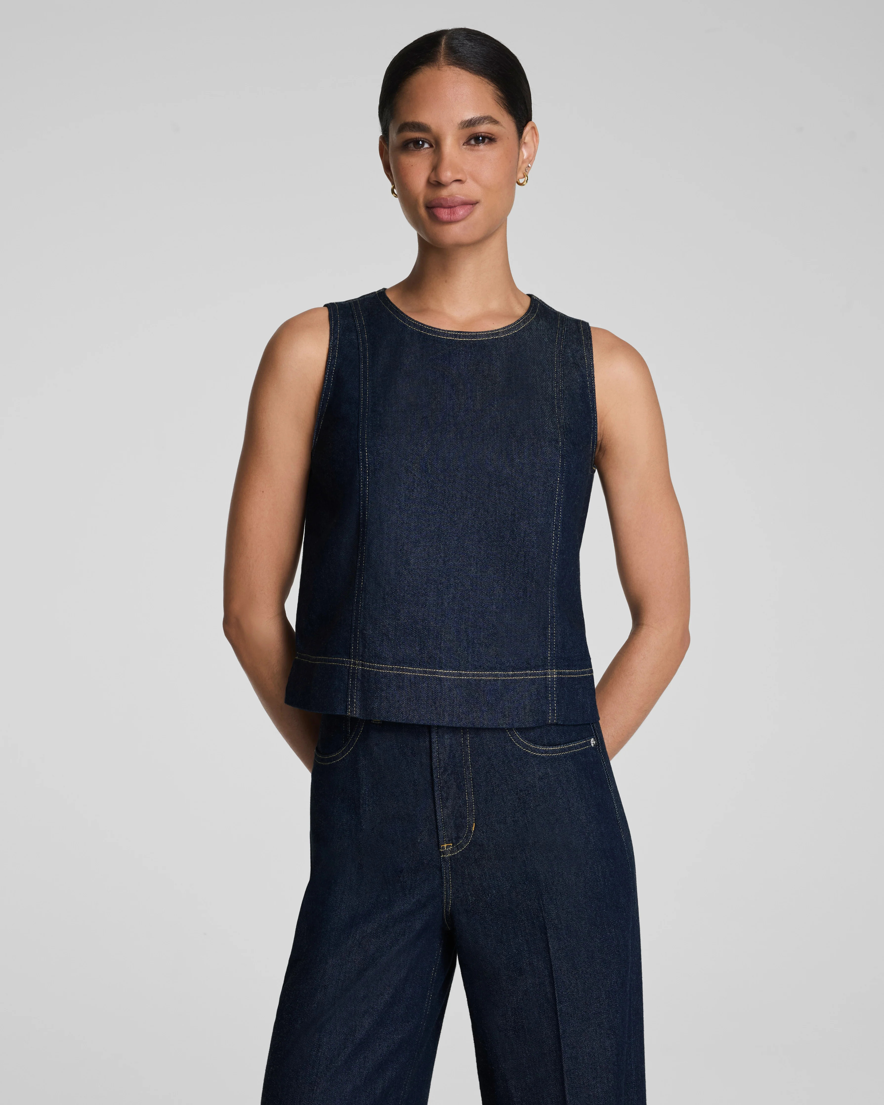 Best Lightweight Denim Top | SPANX® Summer Shell Tank | Spanx