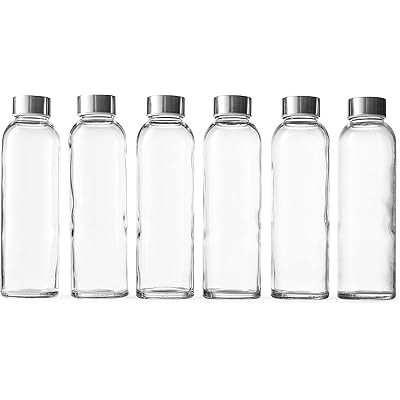 Epica Clear Glass Bottles with Lids | Natural BPA Free Eco Friendly,… | Amazon (US)