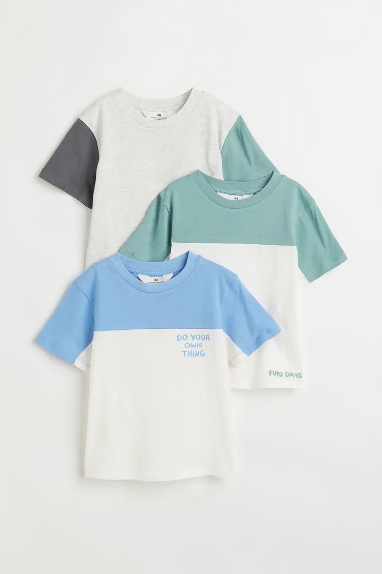 3-pack Cotton T-shirts | H&M (US + CA)