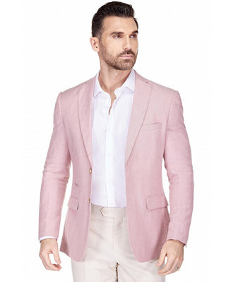 Men's Slim Fit Linen-Blend Blazer | Macy's