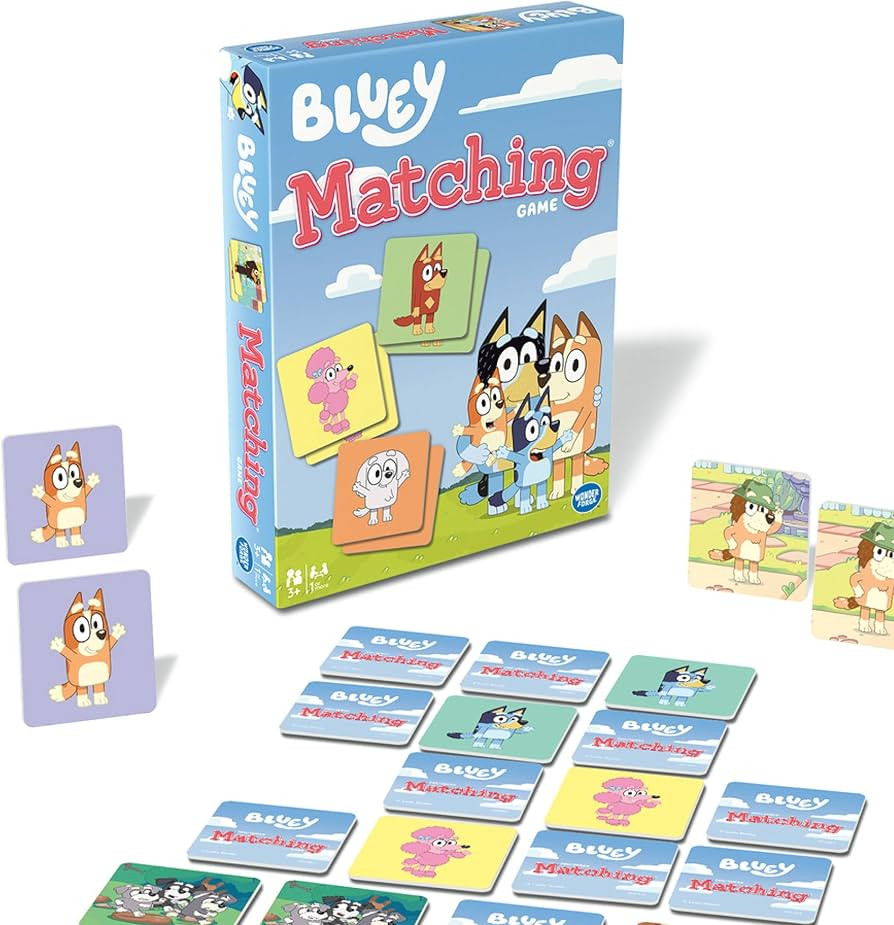 Wonder Forge Bluey Matching Game - Family & Toddler Games - Educational Toys - Memory & Brain Gam... | Amazon (US)
