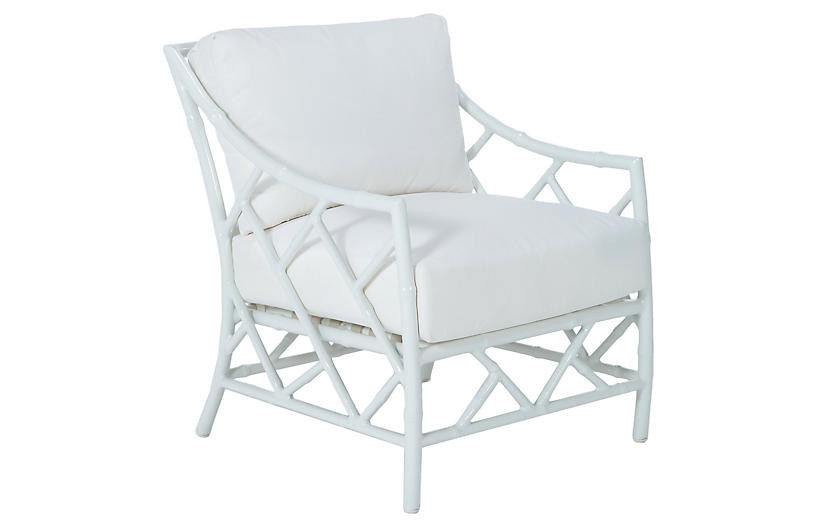Kit Lounge Chair, White | One Kings Lane