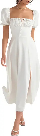 Tallulah Puff Sleeve Midi Dress | Nordstrom