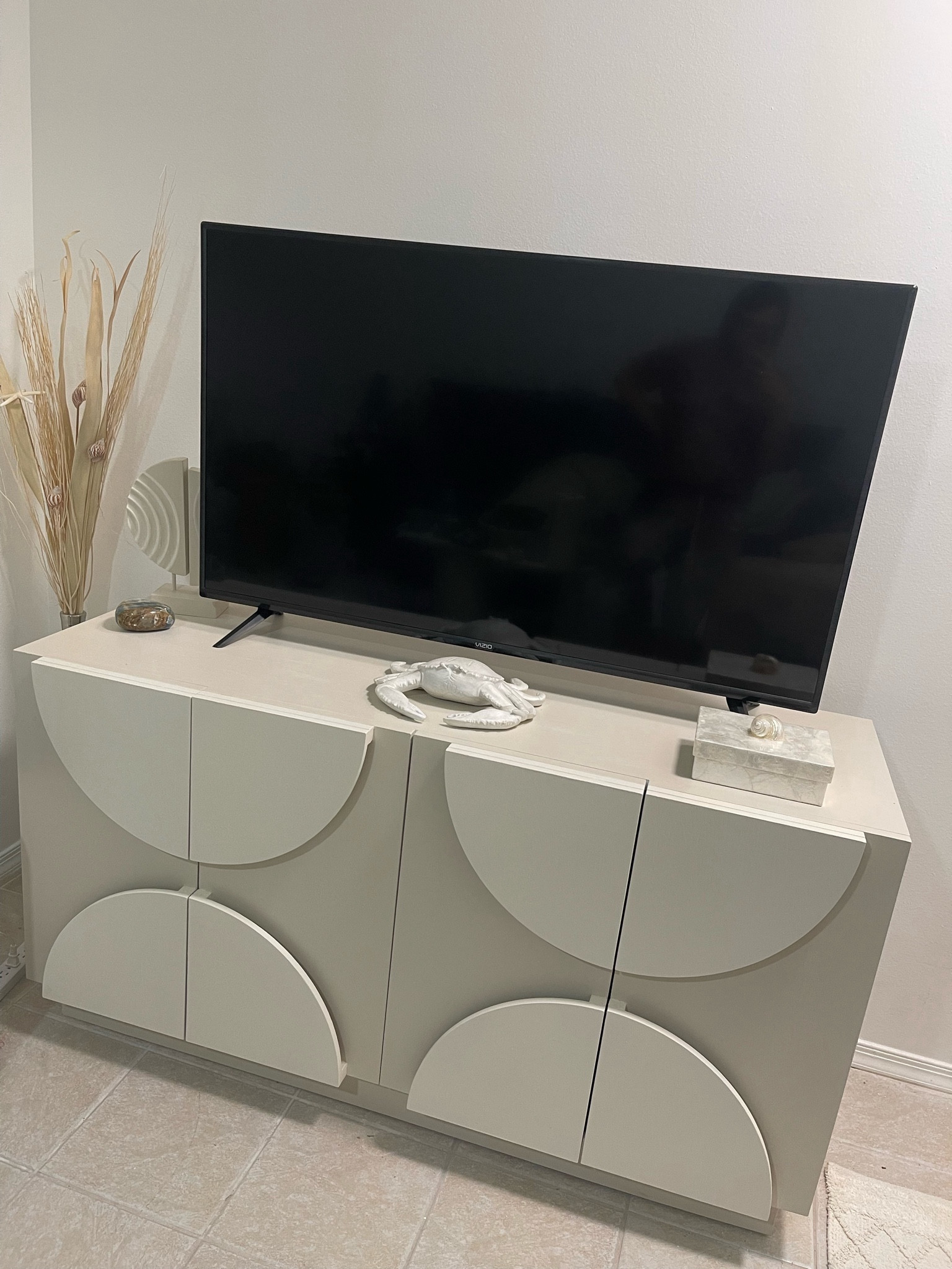 Reno and refurbs underway. 🔨 🖌️📐

Obsessed with how this media console turned out. Shop the exact one here - but paint it (like I did) if you please! 🎨 

Next up is adding a frame 🖼️ to the tv! 

#LTKhome #LTKsalealert