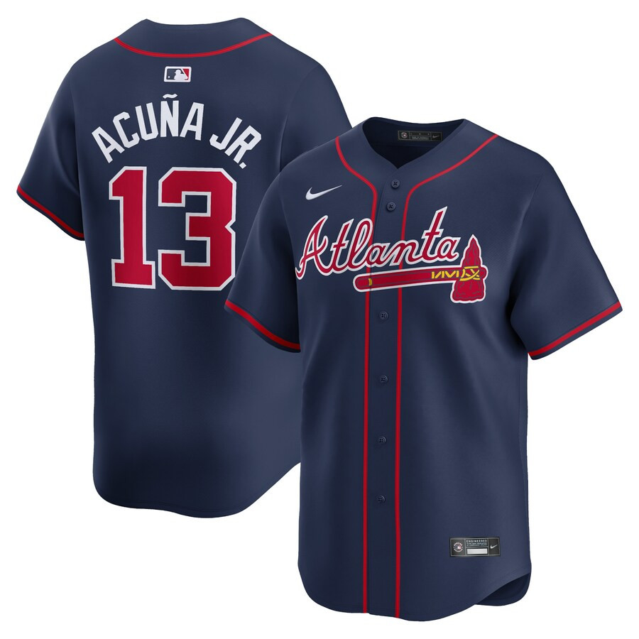 Ronald Acuña Jr. Atlanta Braves Nike Alternate Limited Player Jersey – Navy | Fanatics