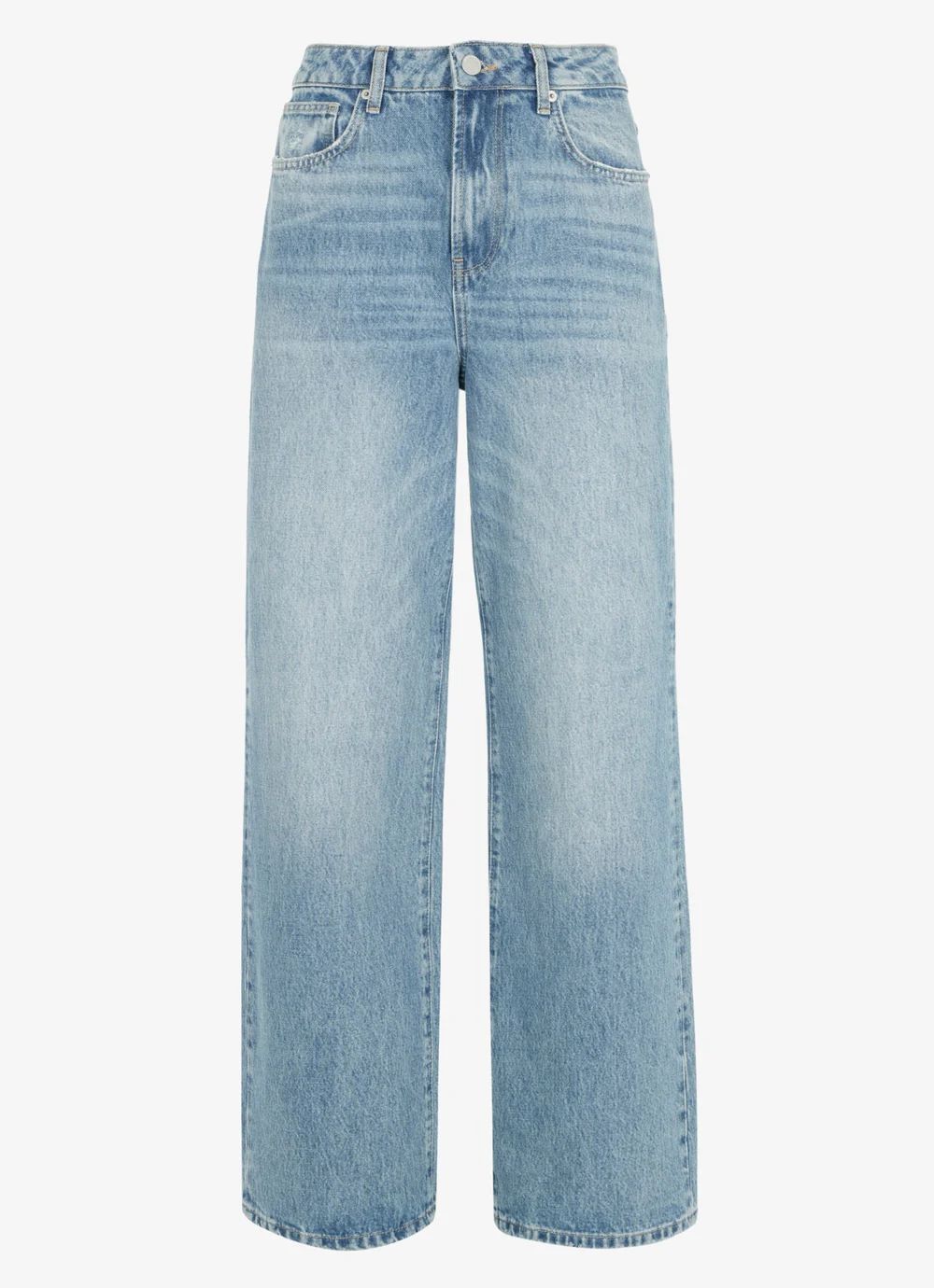 Light Indigo Wide Jeans | Mint Velvet