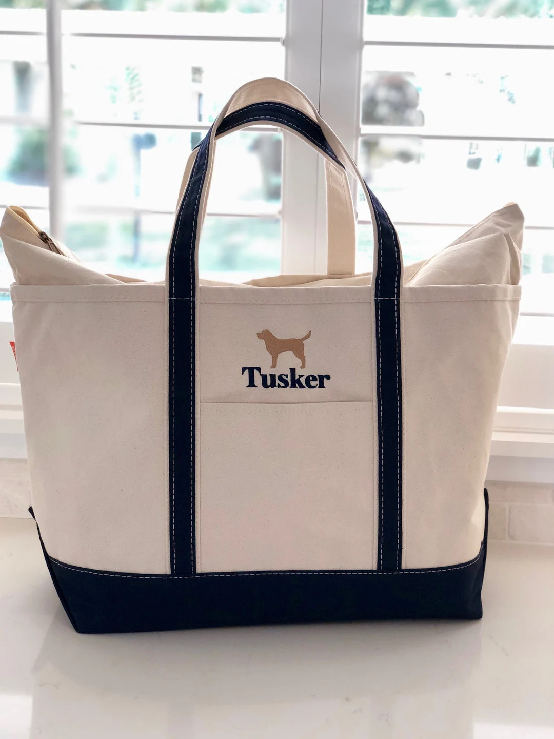 24 Personalized Dog Designs Labrador Bag Personalized Dog Paw Bag Monogrammed Silhouette Canvas T... | Etsy (US)