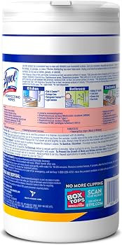 Lysol Disinfectant Wipes, Multi-Surface Antibacterial Cleaning Wipes, For Disinfecting and Cleani... | Amazon (US)
