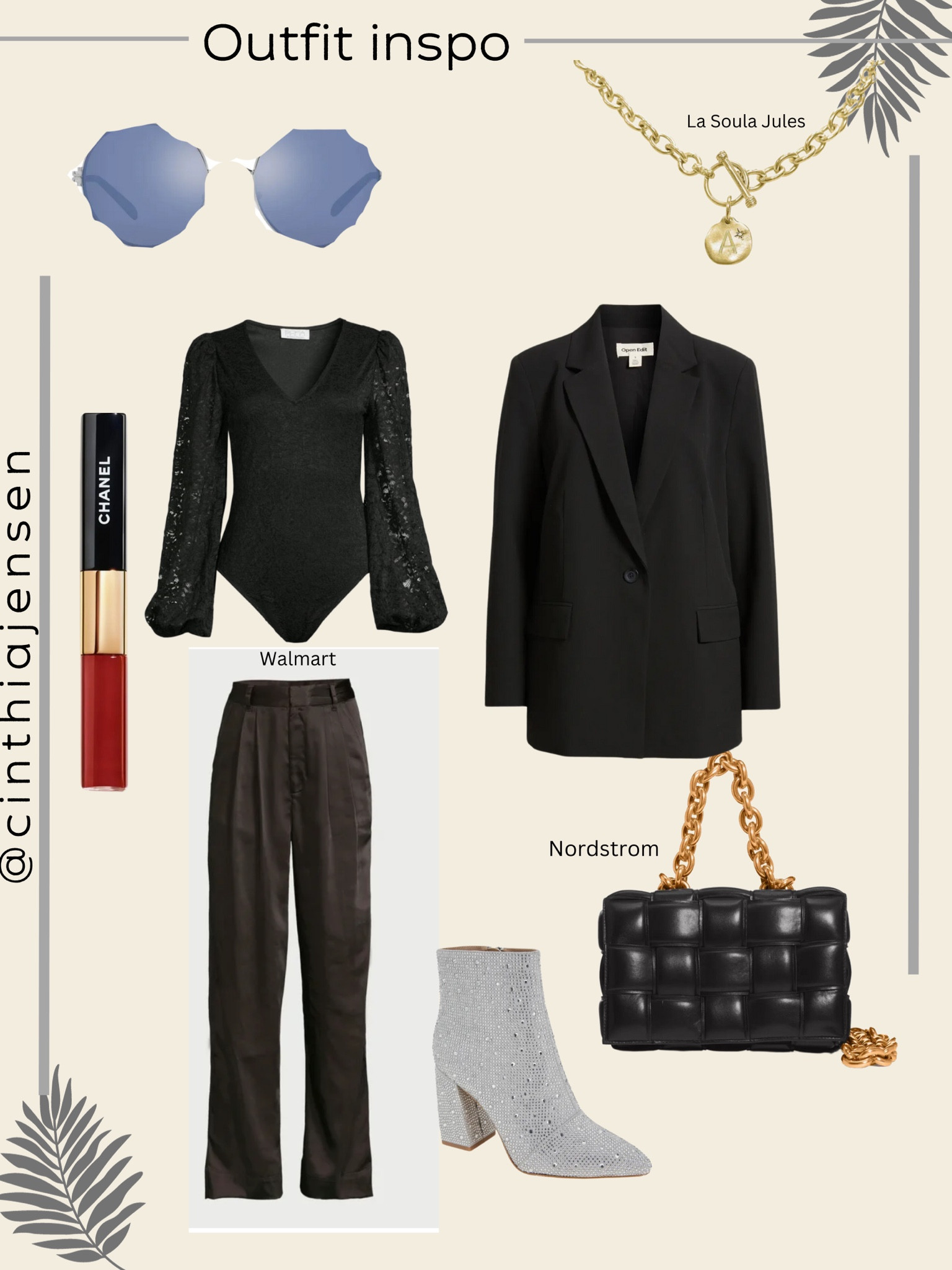 Outfit inspo.

Jewelry. Designer. Nordstrom. Walmart. La Soula Jules. Sunglasses. Party outfit. Work outfit. Resort outfit. NYE. Black attire. 

#LTKsalealert #LTKSeasonal #LTKstyletip