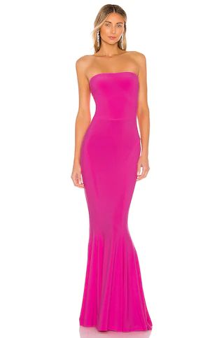 Norma Kamali X REVOLVE Strapless Fishtail Gown in Orchid Pink from Revolve.com | Revolve Clothing (Global)