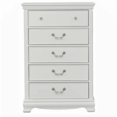 Classic Traditional Style 1Pc Chest Of 5X Dovetail Drawers Wooden Bedroom Furniture | Wayfair North America