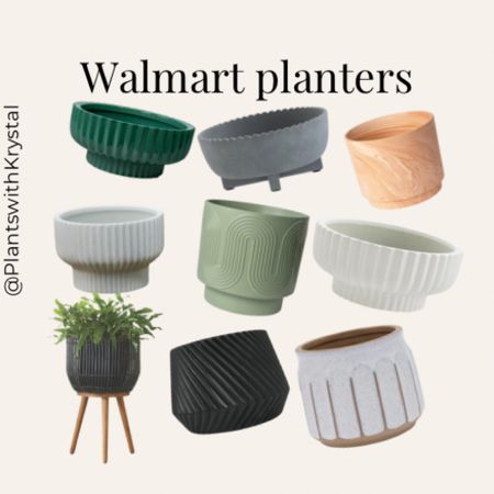 Favorite Walmart pots. All containing drainage holes and can use as a cache pot too! #plants #plantpot #walmart

#LTKHome #LTKStyleTip #LTKSaleAlert