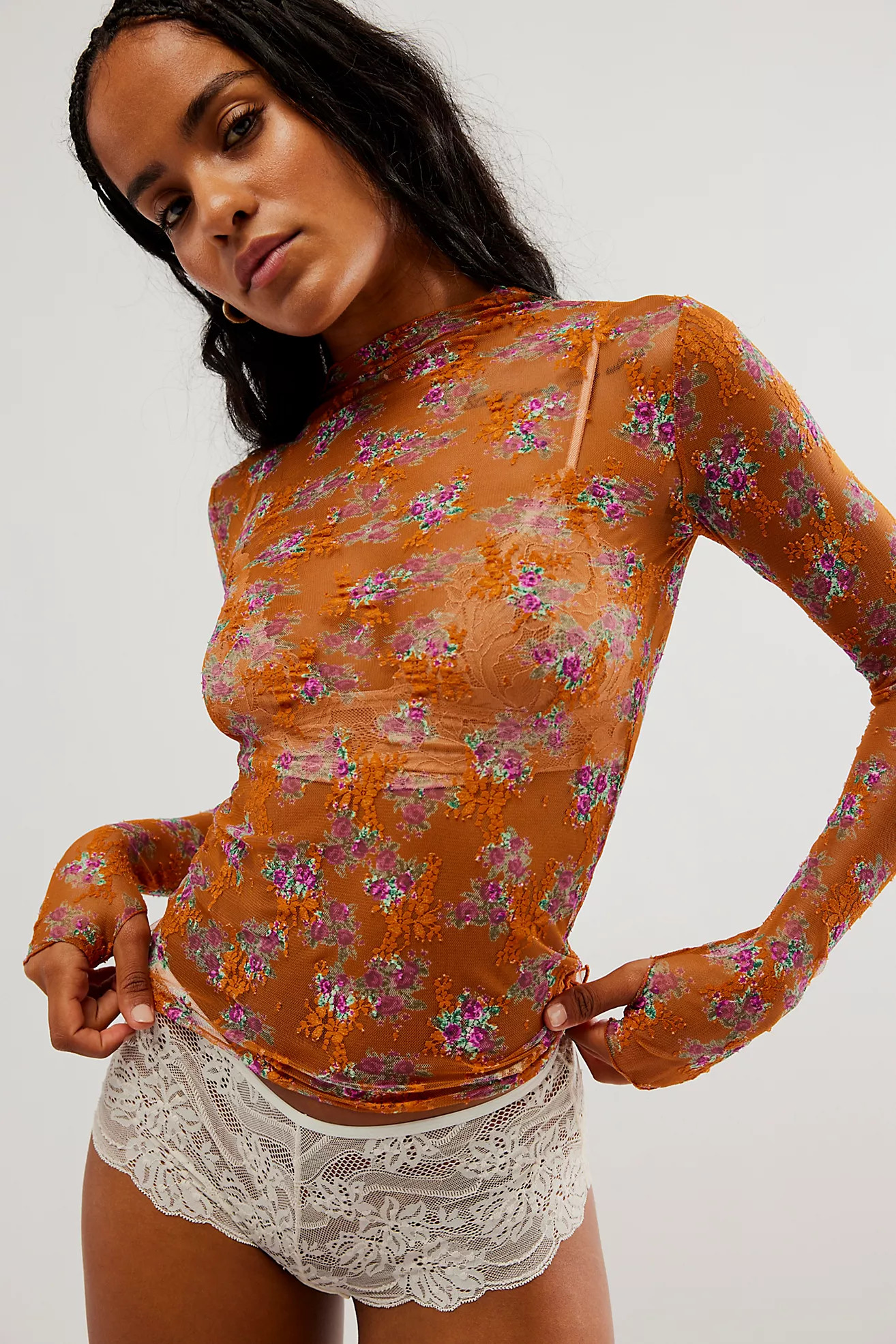 Lady Lux Printed Layering Top | Free People (Global - UK&FR Excluded)
