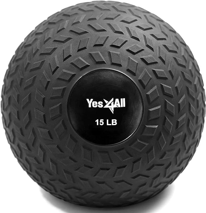 Yes4All Slam Balls, 10-40lb Weighted Ball Weight, Durable PVC Sand Filled Workout Dynamic Slam Ba... | Amazon (US)