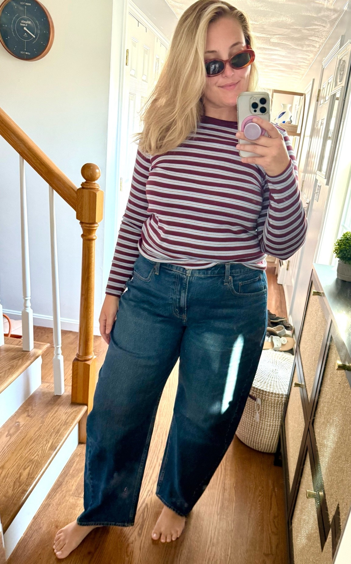 High rise barrel Jean from Abercrombie 
34L

#LTKootd