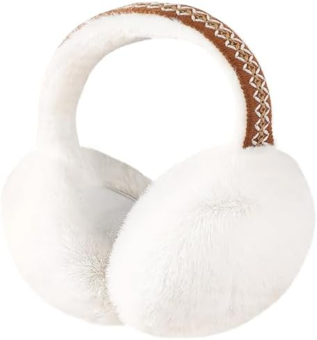 Premillow Ear muffs for Women Winter, Faux Fur Earmuffs, Cute Foldable Fluffy Ear Warmers, Soft W... | Amazon (US)