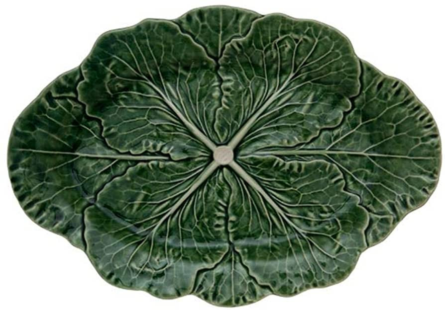 Bordallo Pinheiro Cabbage Green Oval Platter, Large | Amazon (US)