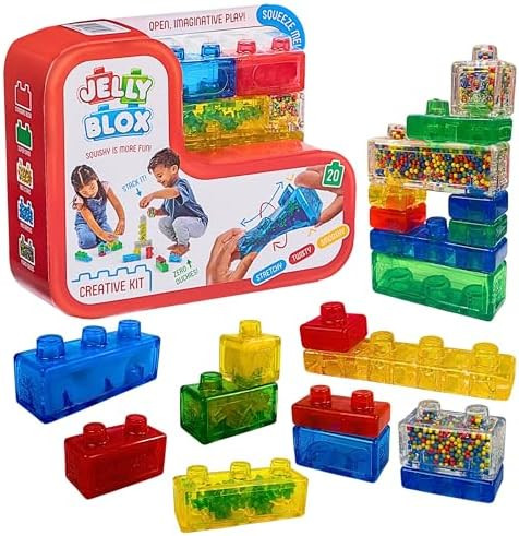 Goliath Jelly Blox Creative Kit | Includes 20 Blocks | Toddler & Preschool Building Blocks Kids C... | Amazon (US)