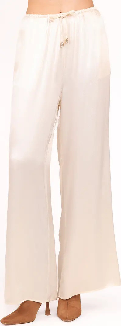 Valia Satin Wide Leg Pants | Nordstrom