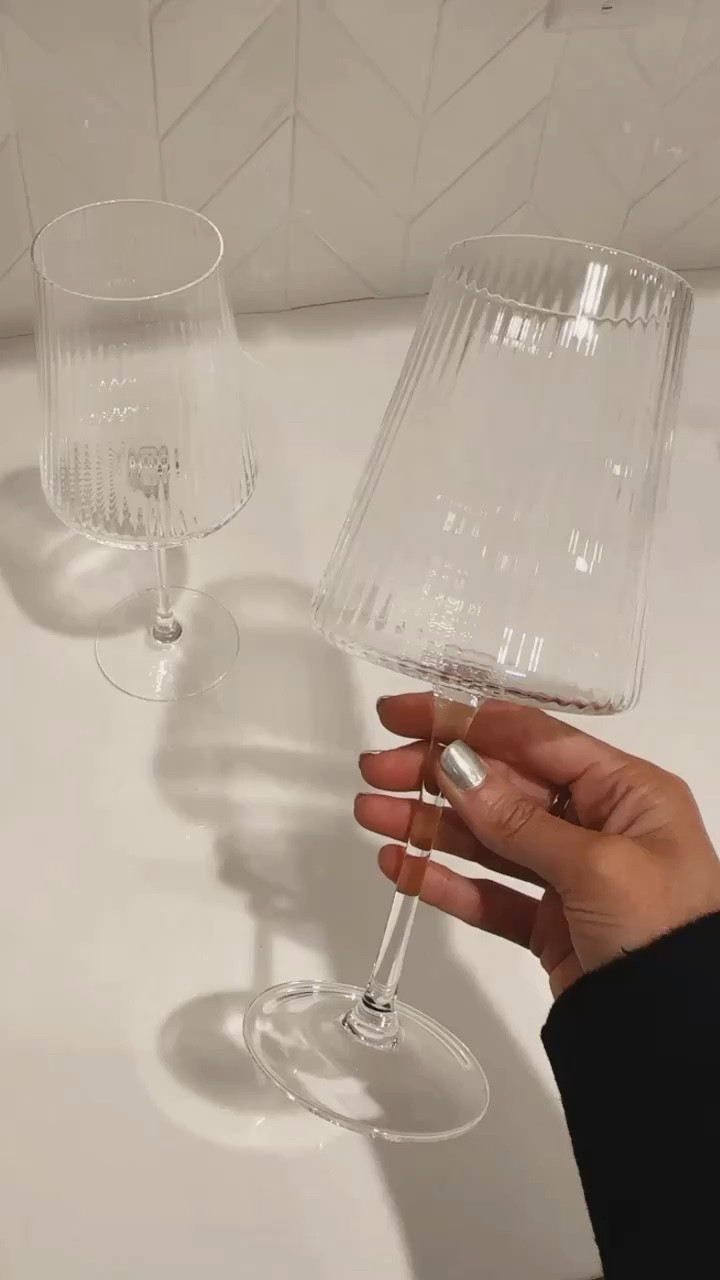 Fluted wine glasses, textured glasses, gift idea #StylinbyAylin 

#LTKunder100 #LTKstyletip #LTKSeasonal