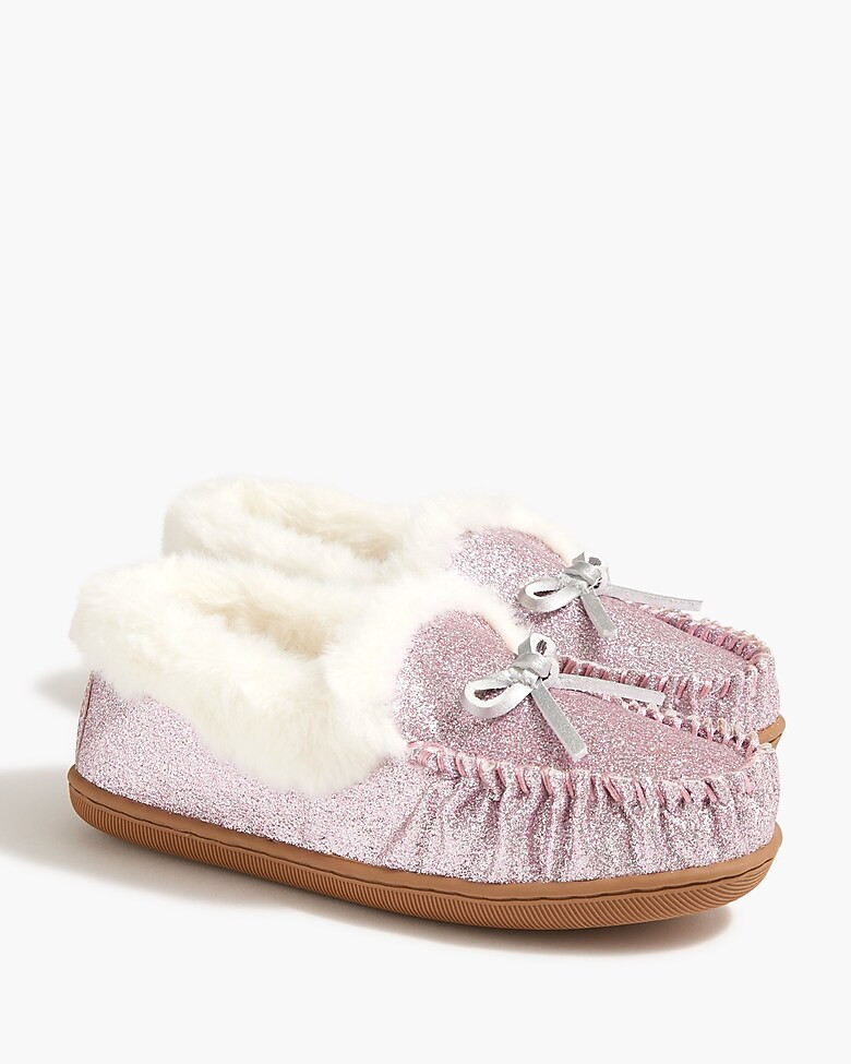 Girls' glitter slippers | J.Crew Factory