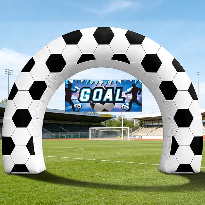 8FT Giant Soccer Inflatable Arch, Match Day Viewing Party Decorations for Fans, Soccer Sports Tou... | Amazon (US)