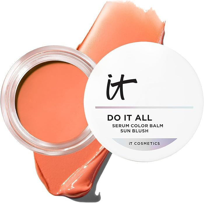 IT Cosmetics Do It All Serum Color Balm Sun Cream Blush & Bronzer, Blendable & Buildable, Lift, R... | Amazon (US)