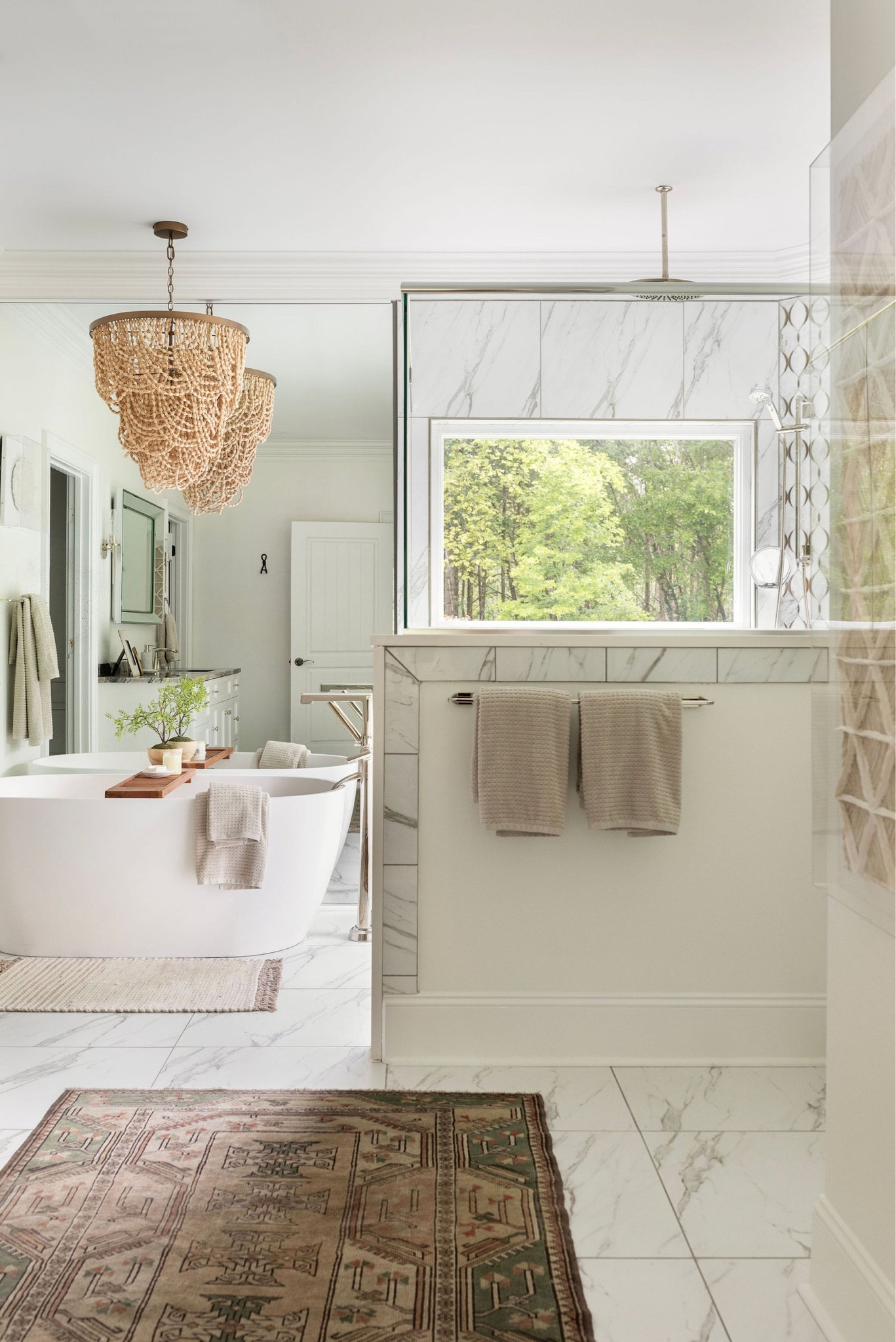 Master Bathroom designed by @thelistandfound 

*Chandelier is linked, but sold out, similar item is linked. 

#LTKhome #LTKSale #LTKstyletip