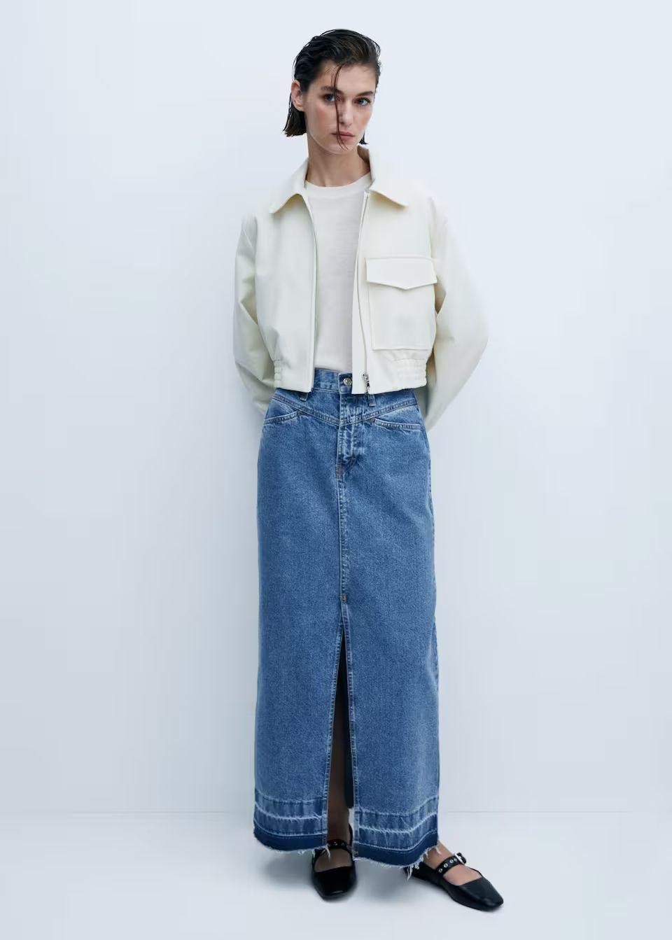 Search: Long denim skirt (16) | #tiendas.nombre.cabecera.she United Kingdom | MANGO (UK)