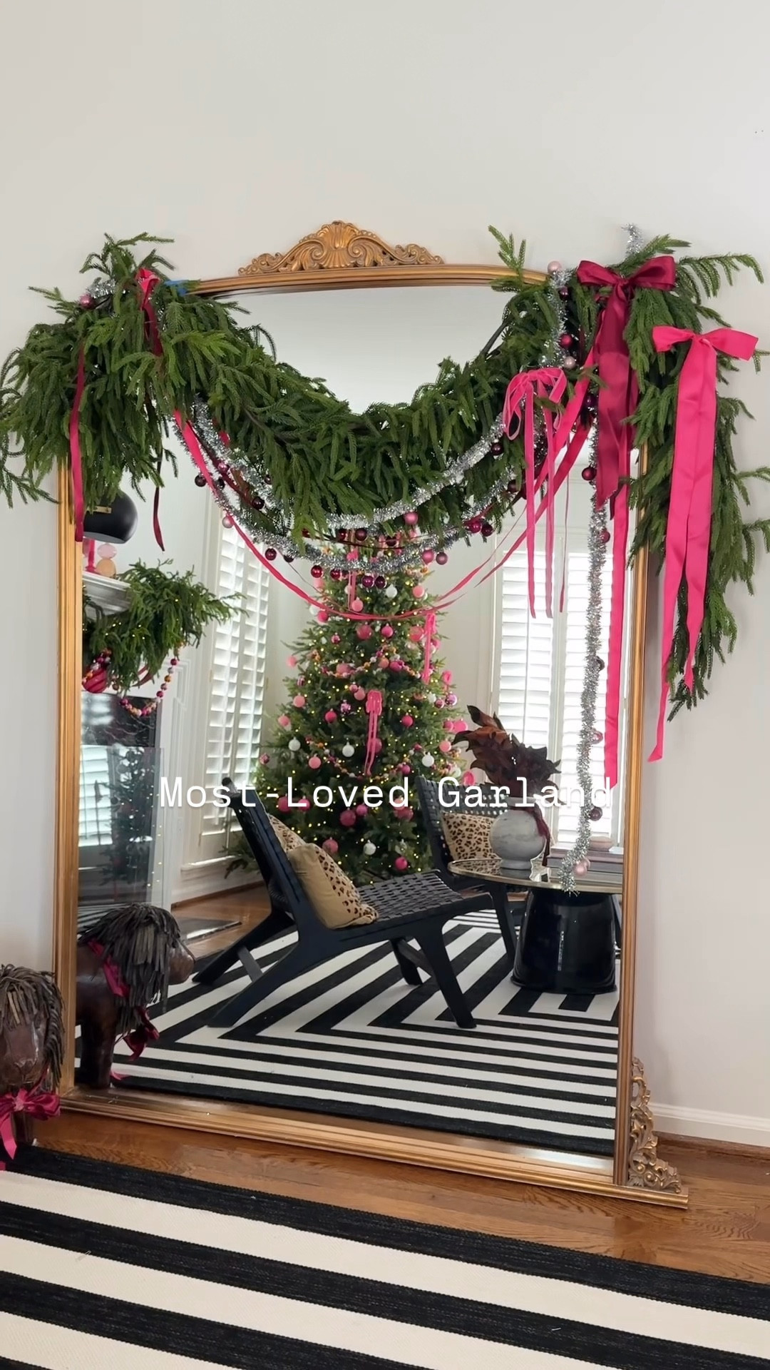 This garland deserves every bit of the hype. ✨
I grabbed enough to wrap the mirror and still have more to play with because it’s THAT good. Full, fluffy, and looks designer without the designer price.

#LTKSeasonal #LTKHoliday #LTKCyberWeek