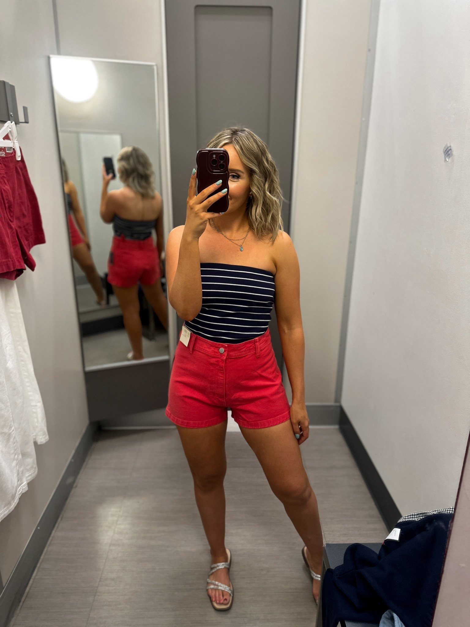 For reference, I'm 5'3” 136 pounds.
Wearing a size medium in all dresses.
Wearing a size 8 in the red shorts.
Wearing a size small in the double lined tube top.
Wearing a size medium in all sweaters. 
Wearing a size medium in the white skort / top.
Wearing a size medium in the blue skirt.
Wearing a size small in the blue top in the two piece set.
Wearing a size 6 in the red pants.
Wearing a size medium in the black and white gingham pants.

Target has the cutest spring and summer outfits!
If you don't already know I am obsessed with rapid fire target hauls & everything here is worth every penny.






Target new arrivals | target new release 2025 | Spring outfit 2025 | affordable fashion | target style | target fashion | target finds | target run / come with me to target | target new release try on | target fashion 2025 | summer fashion 2025 | target haul 2025, simple cute casual outfit, workwear, teacher outfit, date night outfit, athletic wear, 4th of July, red white and blue outfits, Memorial Day outfit mom style mom fashion #springoutfits #affordablefashion #targetstyle #targetfashion #targetfinds #springfashion2025 #targetrun #targetnewarrivals #targethaul #targettryon #targetclothes #clothinghaul #targetlife #targetdoesitagain #target2025 @targetstyle #ltkstyletip #4thofjuly #redwhiteandblue #momstyle #momoutfits #momoutfit  

#LTKSaleAlert #LTKFindsUnder50 #LTKStyleTip