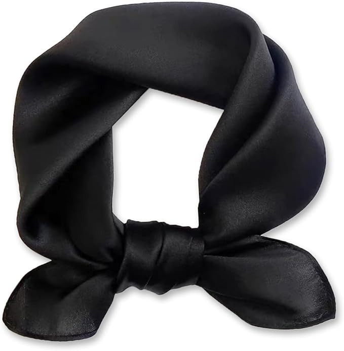 Ciormis 100% Mulberry Silk Scarf-Women's 21''/27''Square Silk Hair Head Scarf Neckerchief with Gi... | Amazon (US)