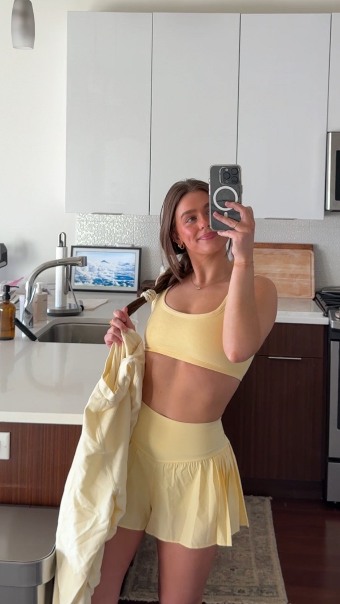 wearing S in bra and XS in shorts!

#LTKHome #LTKActive #LTKPetite