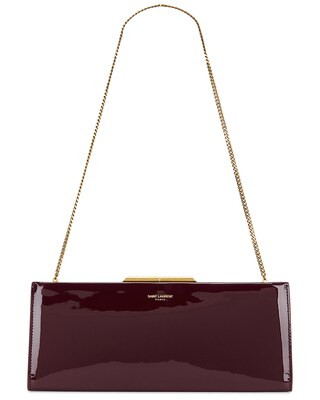 Saint Laurent Small Midnight Pochette Bag in Dark Red Wine | FWRD | FWRD 