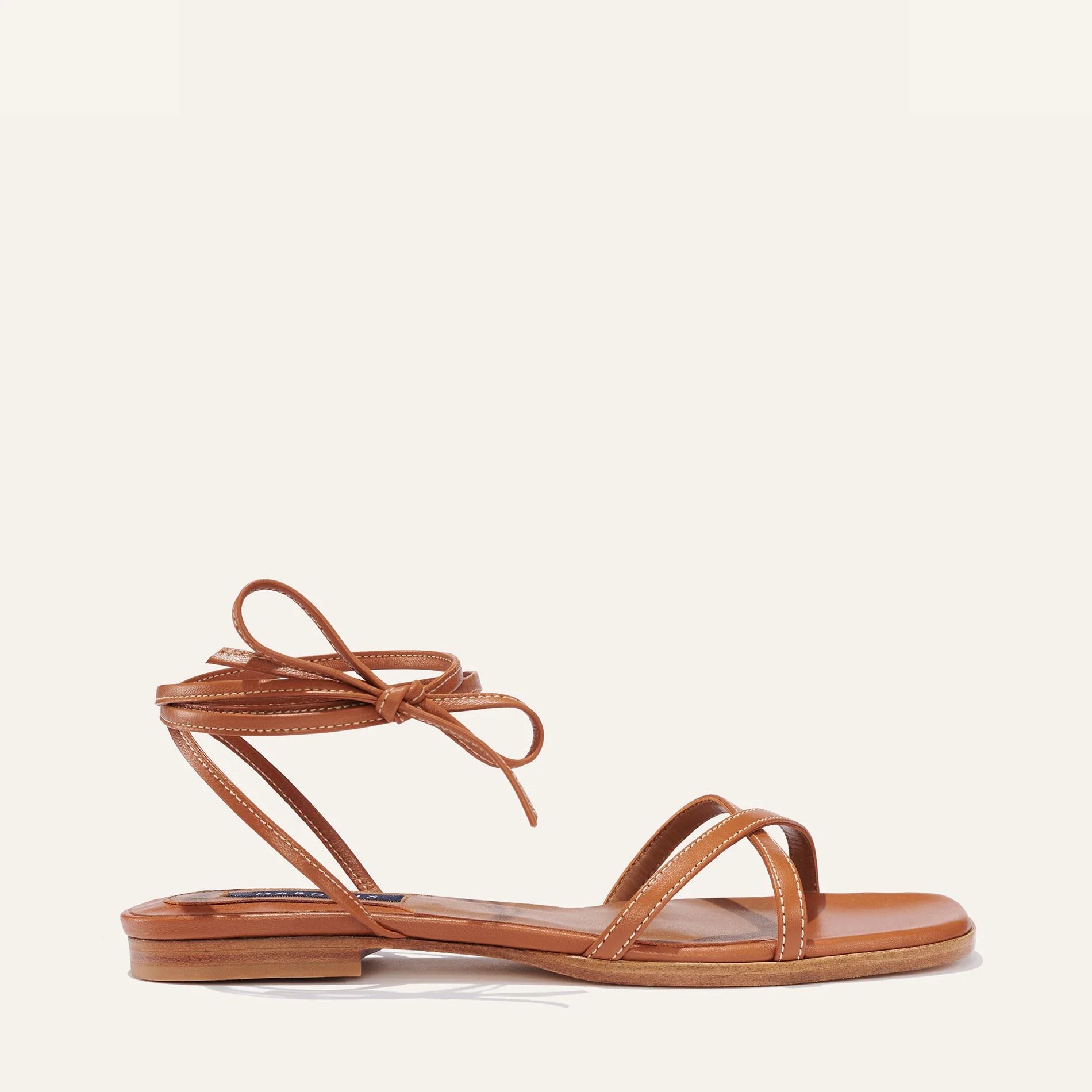 The Wrap Sandal - Saddle Nappa | Margaux