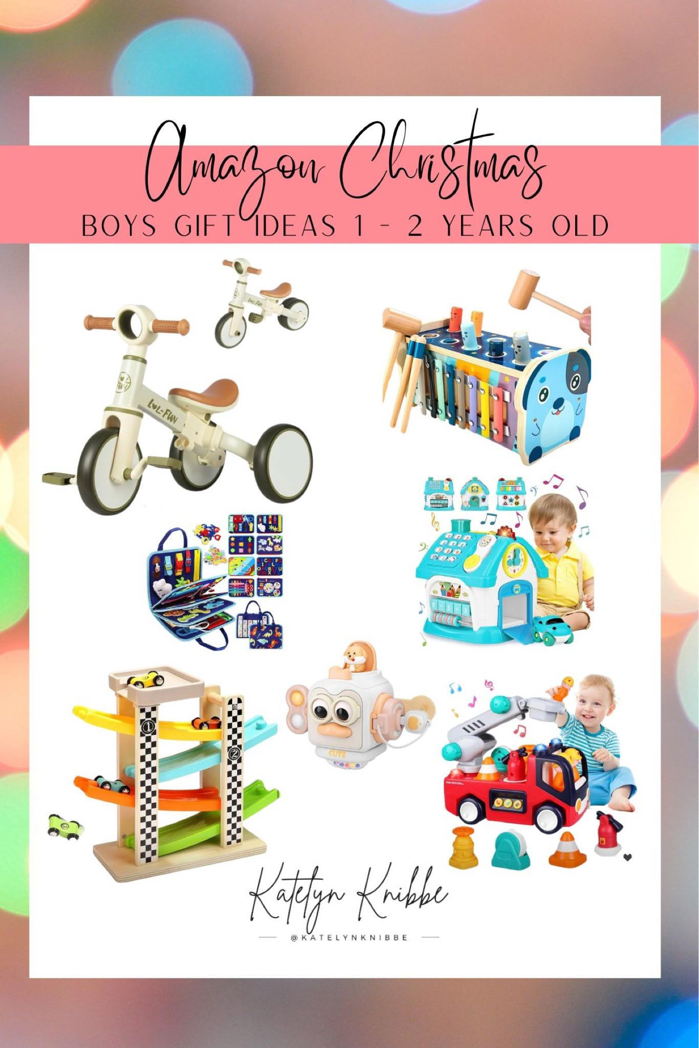 Christmas gift ideas for toddler boys ages 1-2 years old. Everything is from Amazon and prices range. Montessori options linked. Balance bike that turns into tricycle. Fidget toys.   

 #LTKGiftGuide #LTKHoliday #LTKSeasonal

#LTKSeasonal #LTKGiftGuide #LTKHoliday