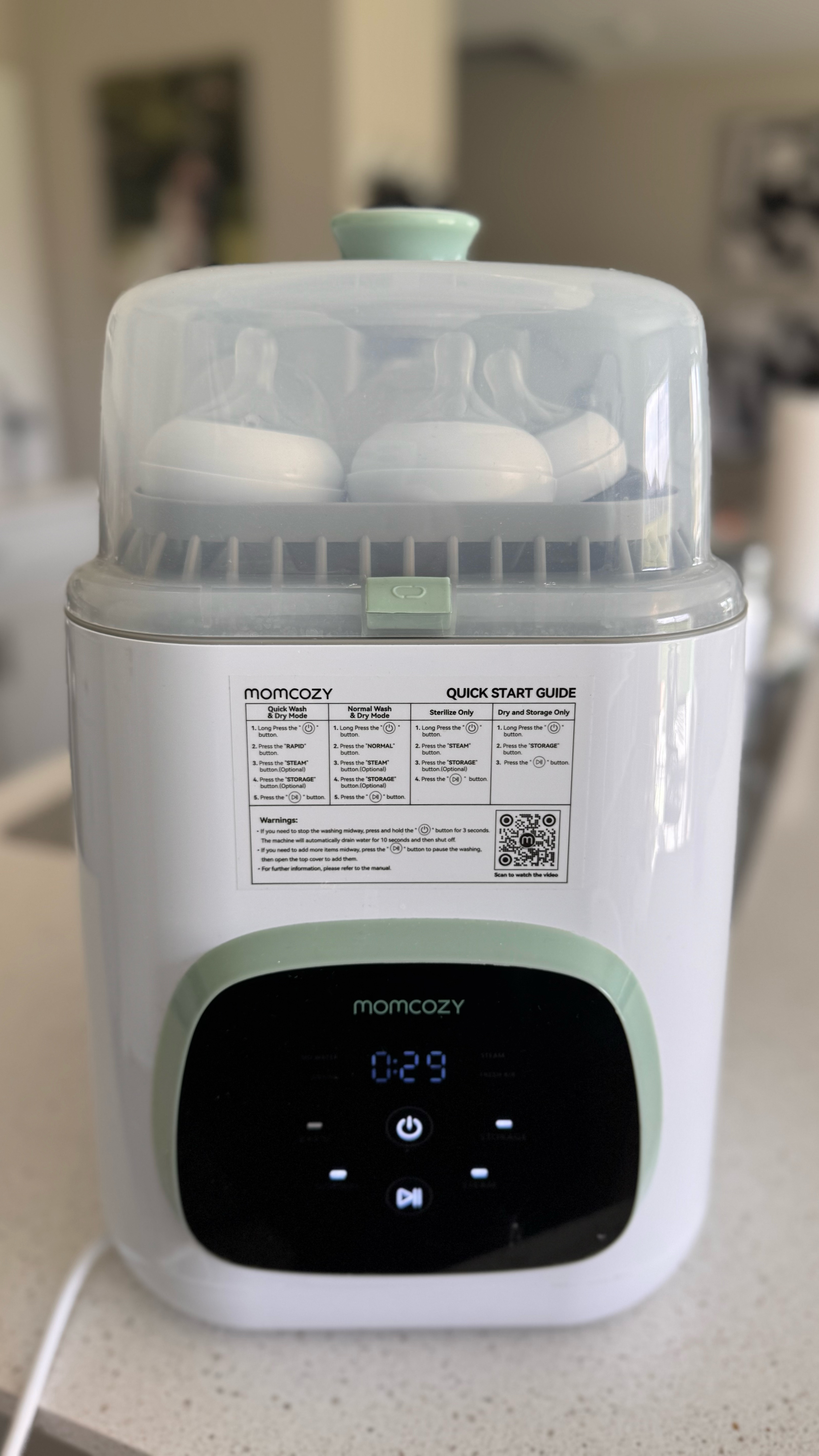 This machine is a game changer for me because now, instead of washing bottles and pumps at night, I get to spend time with my baby🤍✨

#LTKFamily #LTKBaby #LTKBump